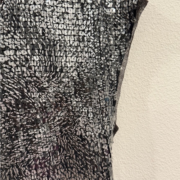 Free People Black Silver Sequin Backless Dress - Picture 8 of 14